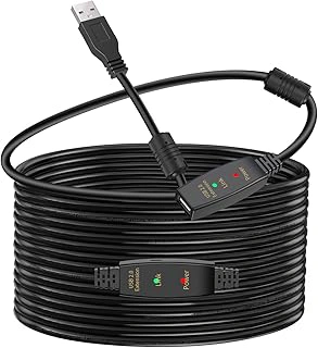 50FT Active USB 2.0 Male to Female Extension Cable with Signal Booster