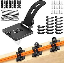 Kanemc Cable Clips Management Kit with Cord Ties & Straps