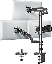 MOUNT PRO Triple Monitor Desk Mount for 32-inch Screens with Tilt & Swivel