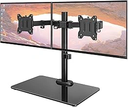 monTEK Freestanding Dual Monitor Stand for 17-32 inch Screens
