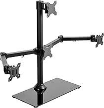 VIVO Quad Freestanding Monitor Stand STAND-V004TG