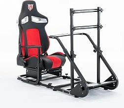 VankRing Sim Racing Cockpit with Seat Heavy Duty Simulator Rig Frame No Screen