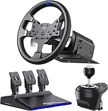 PXN V99 PC Racing Wheel with Force Feedback, Pedals, Shifter, 270/900 Degree