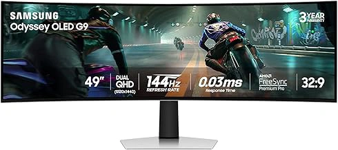 Samsung 49" Odyssey OLED G9 (G91SD) Dual QHD QD-OLED Curved Gaming Monitor