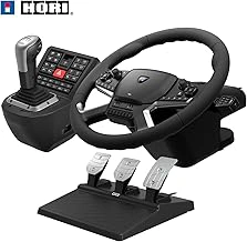 HORI Truck Control System with Force Feedback Steering Wheel, Shifter, and Pedals