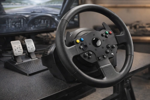 Solid entry wheel with Xbox and PC compatibility built in